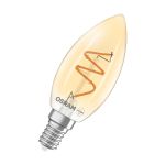 Osram Vintage 1906 LED Classic Slim E14 Candela Filamento Oro 3.5W 300lm - 922 Bianco Molto Caldo | Miglior Resa Cromatica - Dimmerabile - Sostitutiva 25W Osram Vintage 1906 LED Classic Slim E14 Candela Filamento Oro 3.5W 300lm - 922 Bianco Molto Caldo | Miglior Resa Cromatica - Dimmerabile - Sostitutiva 25W