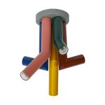 Ledvance Decor Straw Soffitto Acciaio Multicolore | Adatto per 5X E27 Ledvance Decor Straw Soffitto Acciaio Multicolore | Adatto per 5X E27