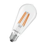 Osram LED Lamps E27 Edison Filamento Chiara 2.2W 470lm - 827 Bianco Molto Caldo | Sostitutiva 40W Osram LED Lamps E27 Edison Filamento Chiara 2.2W 470lm - 827 Bianco Molto Caldo | Sostitutiva 40W