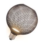 Osram Decor Piatto Lamp In Metallo Alloggio LED E27 Globe Ghiaccio Nero 3.5W 300lm - 827 Bianco Molto Caldo | Sostitutiva 25W Osram Decor Piatto Lamp In Metallo Alloggio LED E27 Globe Ghiaccio Nero 3.5W 300lm - 827 Bianco Molto Caldo | Sostitutiva 25W