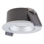 Ledvance Faretti LED Air Adjust Aluminium Argento 4W 320lm 36D - 930 Luce Calda | Ritaglio 68mm - IP23 - Miglior resa cromatica - Dimmerabile Ledvance Faretti LED Air Adjust Aluminium Argento 4W 320lm 36D - 930 Luce Calda | Ritaglio 68mm - IP23 - Miglior resa cromatica - Dimmerabile