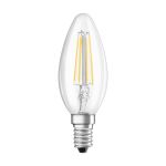 Ledvance Classic LED E14 Candela Filamento Chiara 4W 470lm - 840 Bianco Freddo | Sostitua 40W Ledvance Classic LED E14 Candela Filamento Chiara 4W 470lm - 840 Bianco Freddo | Sostitua 40W