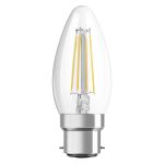 Ledvance Classic Performance LED Bulbo B22d Candela Filamento Chiara 4W 470lm - 827 Bianco Molto Caldo | Sostitutiva 40W Ledvance Classic Performance LED Bulbo B22d Candela Filamento Chiara 4W 470lm - 827 Bianco Molto Caldo | Sostitutiva 40W