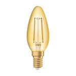 Ledvance Vintage 1906 LED E14 Candela Oro 1.5W 120lm - 824 Bianco Molto Caldo | Sostitua 15W Ledvance Vintage 1906 LED E14 Candela Oro 1.5W 120lm - 824 Bianco Molto Caldo | Sostitua 15W