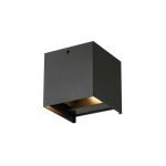 D'Lite LED Luce Da Parete Elingen Aluminium Nero 4.9W 480lm - 830 Luce Calda -  | Sensore Di Movimento D'Lite LED Luce Da Parete Elingen Aluminium Nero 4.9W 480lm - 830 Luce Calda -  | Sensore Di Movimento