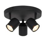 D'Lite Faretti Trop Metallo Sabbioso Nero | Adatto Per 3x GU10 D'Lite Faretti Trop Metallo Sabbioso Nero | Adatto Per 3x GU10