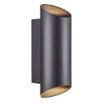 Nordlux Nico Luce Da Parete Aluminium Nero Up & Down | IP54 - Adatto per 2x GU10 Nordlux Nico Luce Da Parete Aluminium Nero Up & Down | IP54 - Adatto per 2x GU10