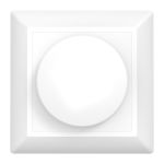 Noxion Piastra di copertura per Dimmer LED | Bordo morbido - Bianca Noxion Piastra di copertura per Dimmer LED | Bordo morbido - Bianca