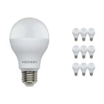 Confezione Multipack 10x Noxion Lucent Classic LED E27 Pera Ghiaccio 13W 1521lm - 830 Luce Calda -  | Sostitutiva 100W Confezione Multipack 10x Noxion Lucent Classic LED E27 Pera Ghiaccio 13W 1521lm - 830 Luce Calda -  | Sostitutiva 100W