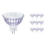 Confezione Multipack 10x Philips Corepro LED Faretti GU5.3 MR16 7W 621lm 36D - 830 Luce Calda | Sostitutiva 50W Confezione Multipack 10x Philips Corepro LED Faretti GU5.3 MR16 7W 621lm 36D - 830 Luce Calda | Sostitutiva 50W