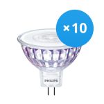 Confezione Multipack 10x Philips Corepro LED Faretti GU5.3 MR16 7W 660lm 36D - 840 Bianco Freddo | Sostitutiva 50W Confezione Multipack 10x Philips Corepro LED Faretti GU5.3 MR16 7W 660lm 36D - 840 Bianco Freddo | Sostitutiva 50W