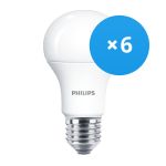 Confezione Multipack 6x Philips MASTER Value LED Bulbo E27 Pera Ghiaccio 7.8W 1055lm - 927 Bianco Molto Caldo | Miglior resa cromatica - Dimmerabile - Sostitutiva 75W Confezione Multipack 6x Philips MASTER Value LED Bulbo E27 Pera Ghiaccio 7.8W 1055lm - 927 Bianco Molto Caldo | Miglior resa cromatica - Dimmerabile - Sostitutiva 75W