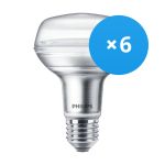 Confezione Multipack 6x Philips Corepro LED Faretti E27 R80 8W 670lm 36D - 827 Bianco Molto Caldo | Sostitutiva 100W Confezione Multipack 6x Philips Corepro LED Faretti E27 R80 8W 670lm 36D - 827 Bianco Molto Caldo | Sostitutiva 100W
