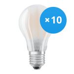 Confezione Multipack 10x Ledvance CLASSIC LED E27 Pera Filamento Ghiaccio 6.5W 806lm - 827 Bianco Molto Caldo | Sostitutiva 60W Confezione Multipack 10x Ledvance CLASSIC LED E27 Pera Filamento Ghiaccio 6.5W 806lm - 827 Bianco Molto Caldo | Sostitutiva 60W
