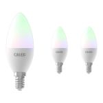 Confezione Multipack 3x Calex Smart Tuya Wifi E14 Candela 5W 470lm - 822-840 Regolabile Bianca | RGBW - Dimmerabile - Sostitutiva 40W Confezione Multipack 3x Calex Smart Tuya Wifi E14 Candela 5W 470lm - 822-840 Regolabile Bianca | RGBW - Dimmerabile - Sostitutiva 40W