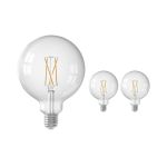 Confezione Multipack 3x Calex Smart Tuya Wifi E27 Globe Filamento 7.5W 1055lm - 818-830 Regolabile Bianca | Dimmerabile - Sostitutiva 75W  Confezione Multipack 3x Calex Smart Tuya Wifi E27 Globe Filamento 7.5W 1055lm - 818-830 Regolabile Bianca | Dimmerabile - Sostitutiva 75W