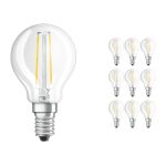 Confezione Multipack 10x Ledvance CLASSIC LED E14 Pera Filamento Chiara 2.5W 250lm - 827 Bianco Molto Caldo | Sostitutiva 25W Confezione Multipack 10x Ledvance CLASSIC LED E14 Pera Filamento Chiara 2.5W 250lm - 827 Bianco Molto Caldo | Sostitutiva 25W