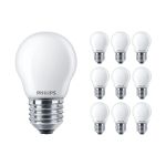 Confezione Multipack 10x Philips Corepro LED Lustre E27 Sferica Ghiaccio 2.2W 250lm - 827 Bianco Molto Caldo | Sostitutiva 25W Confezione Multipack 10x Philips Corepro LED Lustre E27 Sferica Ghiaccio 2.2W 250lm - 827 Bianco Molto Caldo | Sostitutiva 25W
