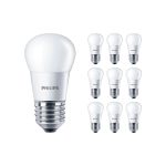 Confezione Multipack 10x Philips Corepro LED Lustre E27 Sferica Ghiaccio 5W 470lm - 827 Bianco Molto Caldo | Sostitutiva 40W Confezione Multipack 10x Philips Corepro LED Lustre E27 Sferica Ghiaccio 5W 470lm - 827 Bianco Molto Caldo | Sostitutiva 40W