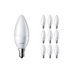 Confezione Multipack 10x Philips Corepro LED Candela E14 Ghiaccio 2.8W 250lm - 827 Bianco Molto Caldo | Sostitutiva 25W Confezione Multipack 10x Philips Corepro LED Candela E14 Ghiaccio 2.8W 250lm - 827 Bianco Molto Caldo | Sostitutiva 25W
