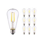 Confezione Multipack 10x Noxion Lucent LED E27 Pera Filamento Chiara 4W 470lm - 827 Bianco Molto Caldo | Sostitutiva 40W Confezione Multipack 10x Noxion Lucent LED E27 Pera Filamento Chiara 4W 470lm - 827 Bianco Molto Caldo | Sostitutiva 40W