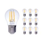 Confezione Multipack 10x Noxion Lucent LED E27 Pera Filamento Chiara 4.5W 470lm - 827 Bianco Molto Caldo | Dimmerabile - Sostitutiva 40W Confezione Multipack 10x Noxion Lucent LED E27 Pera Filamento Chiara 4.5W 470lm - 827 Bianco Molto Caldo | Dimmerabile - Sostitutiva 40W
