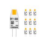 Confezione Multipack 10x Osram Micro LED Pin G4 1W 100lm - 827 Bianco Molto Caldo | Sostitutiva 10W Confezione Multipack 10x Osram Micro LED Pin G4 1W 100lm - 827 Bianco Molto Caldo | Sostitutiva 10W