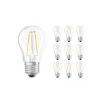 Confezione Multipack 10x Ledvance Classic LED E27 Sferica Filamento Chiara 2.5W 250lm - 827 Bianco Molto Caldo | Sostitutiva 25W Confezione Multipack 10x Ledvance Classic LED E27 Sferica Filamento Chiara 2.5W 250lm - 827 Bianco Molto Caldo | Sostitutiva 25W