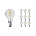 Confezione Multipack 10x Osram Retrofit LED E14 Sferica Filamento Chiara 4W 470lm - 840 Bianco Freddo | Sostitutiva 40W Confezione Multipack 10x Osram Retrofit LED E14 Sferica Filamento Chiara 4W 470lm - 840 Bianco Freddo | Sostitutiva 40W