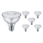 Confezione Multipack 6x Philips Master Value LED Bulbo Riflettore E27 PAR30 9.5W 740lm 25D - 927 Bianco Molto Caldo | Miglior resa cromatica - Dimmerabile - Sostitutiva 75W Confezione Multipack 6x Philips Master Value LED Bulbo Riflettore E27 PAR30 9.5W 740lm 25D - 927 Bianco Molto Caldo | Miglior resa cromatica - Dimmerabile - Sostitutiva 75W