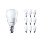 Confezione Multipack 10x Philips Corepro LED Lustre E14 Sferica Ghiaccio 5W 470lm - 827 Bianco Molto Caldo | Sostitutiva 40W Confezione Multipack 10x Philips Corepro LED Lustre E14 Sferica Ghiaccio 5W 470lm - 827 Bianco Molto Caldo | Sostitutiva 40W