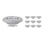 Confezione Multipack 10x Noxion Lucent Faretti LED G53 AR111 7.4W 450lm 24D - 930 Luce Calda -  | Miglior Resa Cromatica - Dimmerabile - Sostitutiva 50W Confezione Multipack 10x Noxion Lucent Faretti LED G53 AR111 7.4W 450lm 24D - 930 Luce Calda -  | Miglior Resa Cromatica - Dimmerabile - Sostitutiva 50W