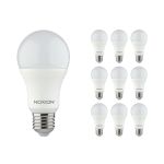 Confezione Multipack 10x Noxion Lucent Classic LED E27 Pera Ghiaccio 9.5W 1055lm - 830 Luce Calda | Sostitutiva 75W Confezione Multipack 10x Noxion Lucent Classic LED E27 Pera Ghiaccio 9.5W 1055lm - 830 Luce Calda | Sostitutiva 75W