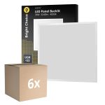 Confezione Multipack 6x Pannello a LED Backlit 36W 3240lm - 840 Bianco Freddo | 60x60cm - UGR <22 Confezione Multipack 6x Pannello a LED Backlit 36W 3240lm - 840 Bianco Freddo | 60x60cm - UGR <22