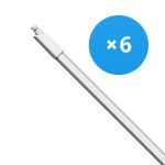 Confezione Multipack 6x Stagna LED 34W 3740lm - 840 Bianco Freddo | 120cm Confezione Multipack 6x Stagna LED 34W 3740lm - 840 Bianco Freddo | 120cm