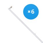 Confezione Multipack 6x Reglette LED Click T8 | Adatto Per 150cm Tubo LED  Confezione Multipack 6x Reglette LED Click T8 | Adatto Per 150cm Tubo LED