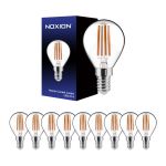 Confezione Multipack 10x Noxion Lucent Lustre LED E14 Sferica Filamento Chiara 4.5W 470lm - 827 Bianco Molto Caldo | Dimmerabile - Sostitutiva 40W Confezione Multipack 10x Noxion Lucent Lustre LED E14 Sferica Filamento Chiara 4.5W 470lm - 827 Bianco Molto Caldo | Dimmerabile - Sostitutiva 40W