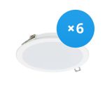 Confezione Multipack 6x Philips Downlight LED DN065B Metallo Bianca 12W 1200lm 110D - 830 Luce Calda | 175mm - Ritaglio 150mm - IP20 Confezione Multipack 6x Philips Downlight LED DN065B Metallo Bianca 12W 1200lm 110D - 830 Luce Calda | 175mm - Ritaglio 150mm - IP20