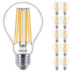Confezione Multipack 10x Philips Corepro LED Bulbo E27 Pera Chiara 17W 2452lm - 827 Bianco Molto Caldo | Sostitutiva 150W Confezione Multipack 10x Philips Corepro LED Bulbo E27 Pera Chiara 17W 2452lm - 827 Bianco Molto Caldo | Sostitutiva 150W