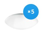 Confezione Multipack 5x Noxion Bulkhead LED Corido Bianca 18W 1386lm - 830 Luce Calda | 360mm - IP44 Confezione Multipack 5x Noxion Bulkhead LED Corido Bianca 18W 1386lm - 830 Luce Calda | 360mm - IP44