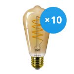 Confezione Multipack 10x Philips MASTER Value LED Bulbo E27 Edison Filamento Oro 4W 250lm - 818 Bianco Molto Caldo | Dimmerabile - Sostitutiva 25W Confezione Multipack 10x Philips MASTER Value LED Bulbo E27 Edison Filamento Oro 4W 250lm - 818 Bianco Molto Caldo | Dimmerabile - Sostitutiva 25W