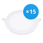 Confezione Multipack 15x Downlight LED UltraSlim 24W 1950lm 110D - 840 Bianco Freddo | 295mm - Ritaglio 280mm Confezione Multipack 15x Downlight LED UltraSlim 24W 1950lm 110D - 840 Bianco Freddo | 295mm - Ritaglio 280mm