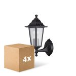 Confezione Multipack 4x D'Lite Luce Da Parete Helora Nero | IP44 - Adatto per 1x E27 Confezione Multipack 4x D'Lite Luce Da Parete Helora Nero | IP44 - Adatto per 1x E27
