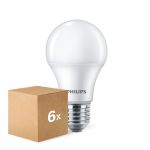 Confezione Multipack 6x Philips  CorePro LED Bulbo E27 Pera Ghiaccio 10W 1055lm - 840 Bianco Freddo | Sostitutiva 75W Confezione Multipack 6x Philips  CorePro LED Bulbo E27 Pera Ghiaccio 10W 1055lm - 840 Bianco Freddo | Sostitutiva 75W