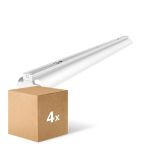 Confezione Multipack 4x Noxion Reglette Click Riflettore V2 LED T8 | Adatto per 2x 150cm Tubo LED Confezione Multipack 4x Noxion Reglette Click Riflettore V2 LED T8 | Adatto per 2x 150cm Tubo LED
