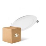 Confezione Multipack 4x Ledvance Downlight LED Slim Il Giro DN155 12W 1020lm 120D - 830 Luce Calda -  | 169mm  Confezione Multipack 4x Ledvance Downlight LED Slim Il Giro DN155 12W 1020lm 120D - 830 Luce Calda -  | 169mm