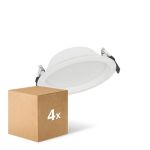 Confezione Multipack 4x Ledvance Downlight LED Alu DN150 14W 1190lm 100D - 830 Luce Calda -  | 160mm - IP44  Confezione Multipack 4x Ledvance Downlight LED Alu DN150 14W 1190lm 100D - 830 Luce Calda -  | 160mm - IP44