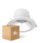 Confezione Multipack 6x Noxion Downlight LED Apollo V2.0 15-25W 1800-3060lm 60D - 830/840 CCT | 220mm - Ritaglio 200mm Confezione Multipack 6x Noxion Downlight LED Apollo V2.0 15-25W 1800-3060lm 60D - 830/840 CCT | 220mm - Ritaglio 200mm