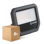 Confezione Multipack 6x Ledvance Proiettore LED Aluminium Nero 17W 2200lm 100D - 830 Luce Calda -  | IP66 - Simmetrico Confezione Multipack 6x Ledvance Proiettore LED Aluminium Nero 17W 2200lm 100D - 830 Luce Calda -  | IP66 - Simmetrico