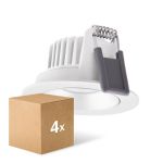 Confezione Multipack 4x Ledvance LED  SPOT ADJUST Aluminium  8W 720lm 36D - 940 Bianco Freddo | Ritaglio 68mm - IP20 - Miglior Resa Cromatica -  Dimmerabile Confezione Multipack 4x Ledvance LED  SPOT ADJUST Aluminium  8W 720lm 36D - 940 Bianco Freddo | Ritaglio 68mm - IP20 - Miglior Resa Cromatica -  Dimmerabile